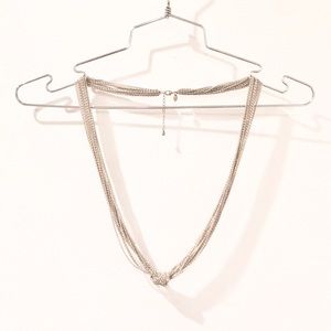 5 for $25! Long Statement Necklace gold and white